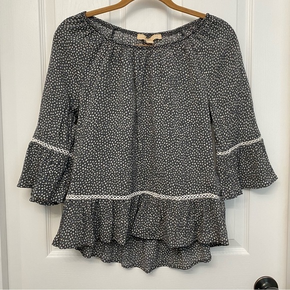 Hope & Harlow Loose Fit 3/4 Bell Sleeve Top PS Petite Small - Picture 14 of 14